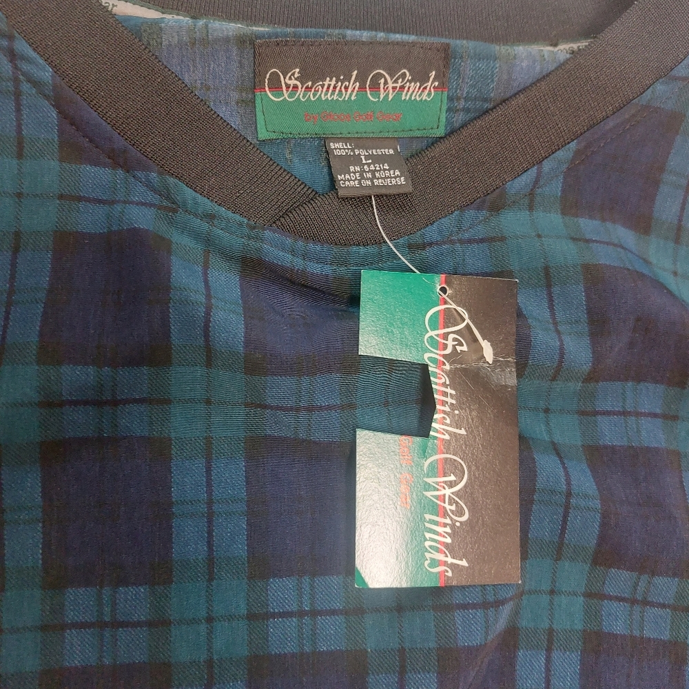 Scottish Winds by Gloos Golf Gear vintage dead stock plaid golf windshi… - Picture 2 of 5